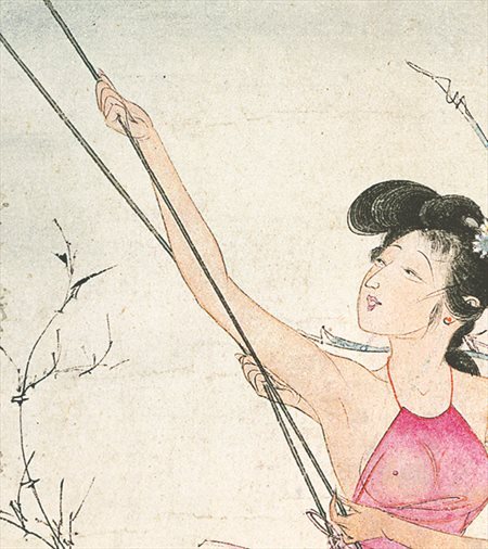 杨浦-胡也佛的仕女画和最知名的金瓶梅秘戏图